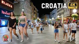 Rijeka, Croatia (2024) 4K NightLife Walking Tour | Discover the Adriatic’s Hidden Gem