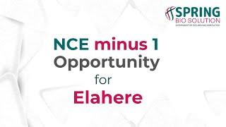 NCE minus 1 Opportunity - Elahere | Spring Bio Solution