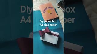 Diy paper box A4 size paper box#oração #giftbox#papercrafting
