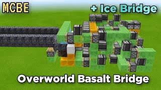 UPGRADED Overworld Basalt Bridge Tutorial MCBE