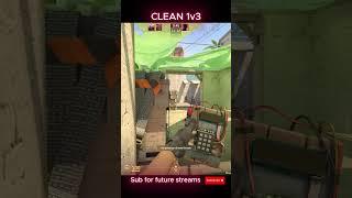 Clean 1v3 for the W #cs2 #csgo #counterstrike #shorts #short #gaming #fps  #cs2gameplay