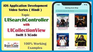 How to use UISearchController with Collection View in Swift 5 | Hindi | Search in UICollectionView