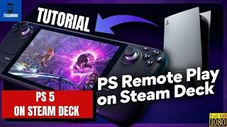 PlayStation (PS5) Remote Play on Steam Deck with Chiaki Tutorial | PS5 Handheld now