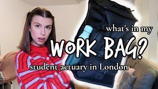 WHAT'S IN MY WORK BAG? Student Actuary & Insurance Consultant in London