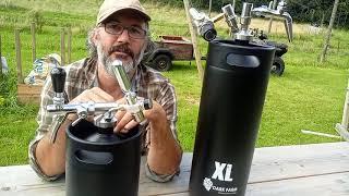 Force carbonating your mini kegs