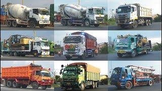 Kompilasi Truck Kontruksi | Truk Molen, Dump Truck, Self Loader Truck, Pump Cement Ready Mix Truck