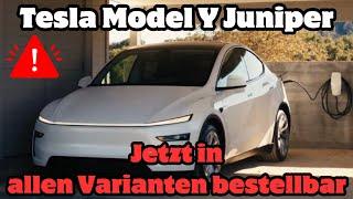  Endlich: Tesla Model Y Juniper in allen Varianten vestellbar; Preise, Lieferzeit, alle Infos!