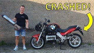 I BOUGHT A CRASHED BMW K1200RS TO REBUILT IT INTO A CUSTOM BIKE