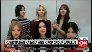 Lapillus (라필루스) Interview with CNN Philippines 230728