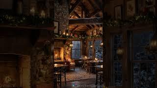 Tavern Winter Wonderland: Cozy Fire Ambiance