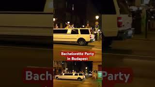 Bachelorette Party in Limousine, Budapest #shorts #bachelorette #chojus