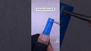 VIRAL WATER EFFECT NAILS  #polygelnails #easynailart #summernails #nailtutorial