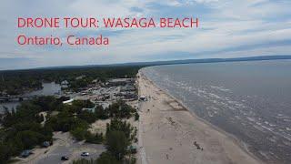 Wasaga Beach in Ontario Canada 4K Scenic Drone Tour