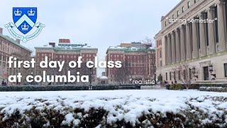 first day of class at columbia! (college vlog), *realistic*