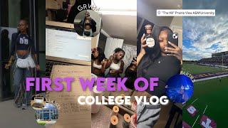 hbcu weekly vlog | life as a college freshman: first week of classes, parties, campus events | pvamu