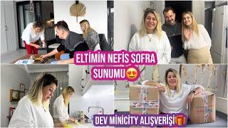 ELTİME YEMEĞE DAVETLİYİZNEFİS AKŞAM SOFRASI VE SUNUMUDEV MİNİCİTY ALIŞVERİŞİM