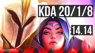 KAYLE vs IRELIA (TOP) | 20/1/8, Legendary, 600+ games | EUNE Diamond | 14.14