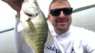 Fishing with Morehead Homestead Sand Bass Busting Surface Everywhere Garmin Livescope finds crappie