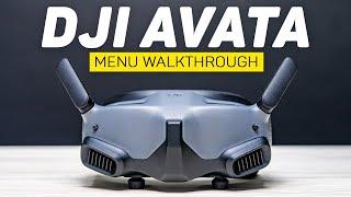 DJI Avata - Full Settings & Menu Walkthrough