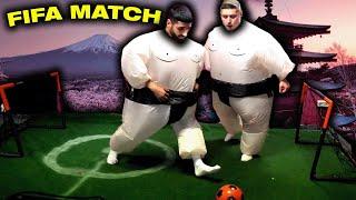 FIFA MATCH in REAL LIFE als SUMORINGER | Jordan & Semih