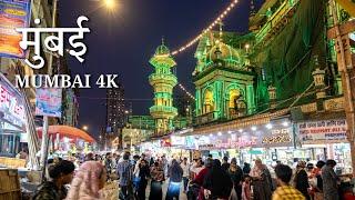 Ramadan in Mumbai  - Minara Masjid Iftar Street Walking 2025 - INDIA Walking Tour 4K