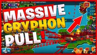 Lords Mobile ChaCha Gryphon - Massive Gryphon Pull! + Menjay vs 10 Million T4 Troops 