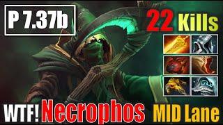 7900305406 Necrophos 22 Kills Mid p7.37b dota 2 gameplay 4K