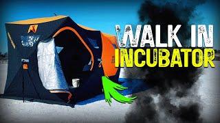 DIY walk in incubator for mushroom farm (NORDIC POP UP INSULATED TENT)