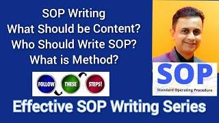 How to write a SOP, Standard Operating Procedure? @PHARMAVEN #pharma #SOP #usfda #gmp