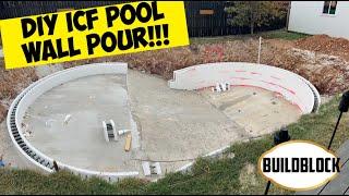 DIY BuildBlock Curved Pool Pour!!!