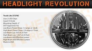 Truck-Lite 27270C Demo and Review (7 Inch Round LED Headlights Shootout 7 of 12)