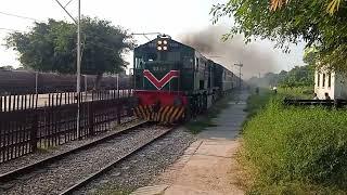 Sir Syed Express 36dn passing through Lalamusa Junction Pakistan Railways