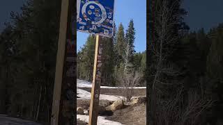 Idaho Wyoming border sign #jackson #wyoming #mountains