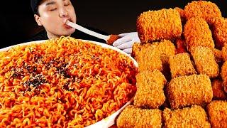 불닭볶음면에 바삭바삭 멕시카나 치필링 먹방~!!Spicy Chicken Stir-fried Noodles Mexicana Chipiling