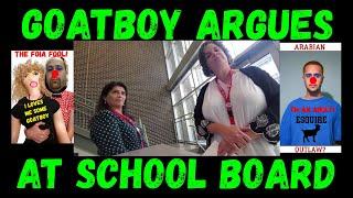 Frauditor GoatBoy Argues With School Board Clerks Over FOIA!