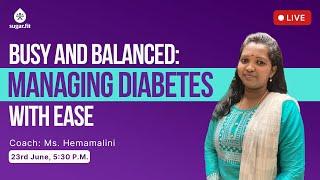  Busy & Balanced with Hema Malini | Live Session | 23nd June @17:30 | @besugarfit