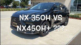 Lexus NX350H vs NX450H+ Comparison