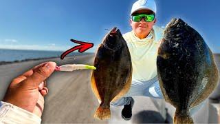 Fishing a Popular FLOUNDER Spot In Galveston!!