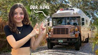 We Moved our Home to Florida *LOOK WHERE WE PARKED!* | SunChaser Skoolie