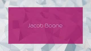 Jacob Boone - appearance