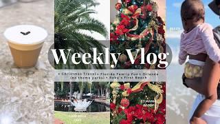 WEEKLY VLOG! Christmas travel to Florida, Orlando resort with kids, BEAUTIFUL Lake Eola