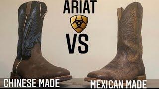 Ariat boots Made in Mexico vs made in China