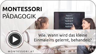 Wann, wie wird das kleine Einmaleins gelernt? [Österreichische Montessori-Akademie | Ausbildung]