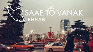 Walking on Valiasr(Pahlavi) st from Saa'e Park to Vanak sq in winter 2021-خیابان ولی عصر