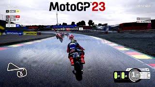 MotoGP 23 Nintendo Switch  Gameplay - Rain and Clear Weather Showcase