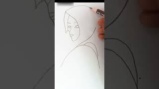 Cute girl drawing #drawing #cute #hairPencil sketch || How to draw Cute Girl Face - step by step ||