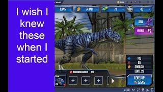 Top 10  best tips for beginners in Jurassic world the game