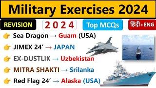 Exercise 2024 Current Affairs | Current Affairs Updated 2024 | Navy, Army, Airforce | Indologus