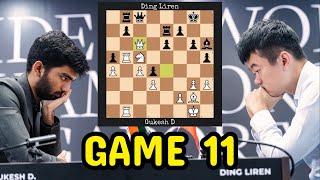 GUKESH D vs DING LIREN | World Championship Match (2024) - Game 11