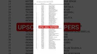 UPSC 2022 Toppers List#upsc2022result #upsc2022topper #upsctopper2022